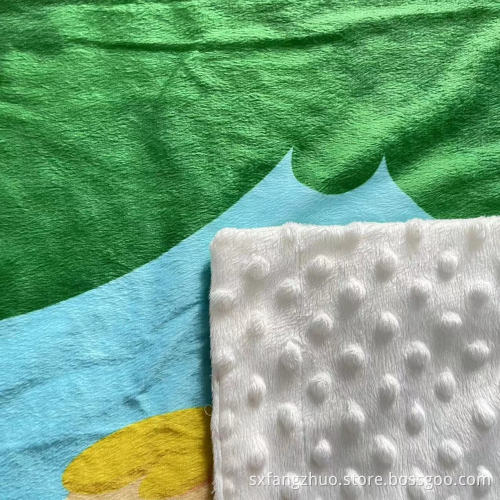 skönhetstecknad mjuk polyester sublimation baby filt